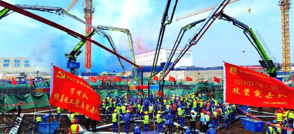 徐大堡核電項目4號核島澆筑照片20220519 徐大堡核電項目4號核島澆筑照片20220519